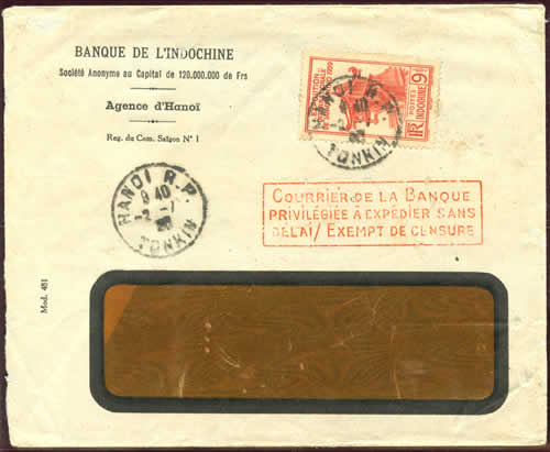 Griffe de la Banque d'Indochine à Hanoi